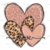 Love Hearts DTF Transfer