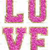 Love Hot Pink DTF Transfer
