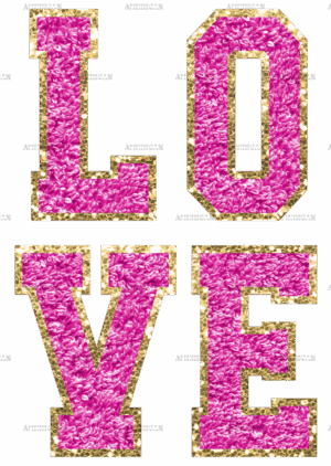 Love Hot Pink DTF Transfer