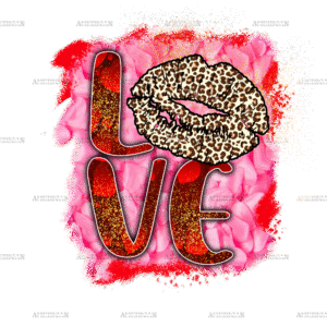 Love Leapord Lips DTF Transfer