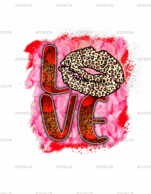 Love Leapord Lips DTF Transfer