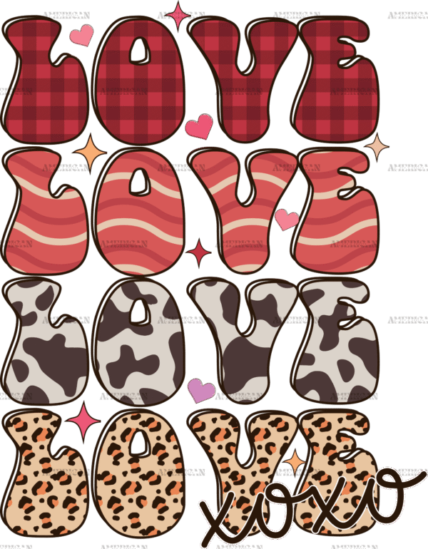 Love Xoxo DTF Transfer