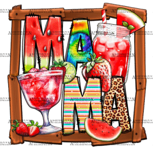 Mama Frame Watermelon DTF Transfer