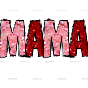Mama Red Pink DTF Transfer