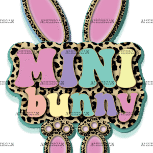 Mini Bunny Pink DTF Transfer