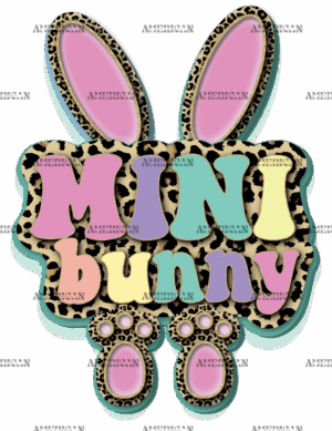 Mini Bunny Pink DTF Transfer