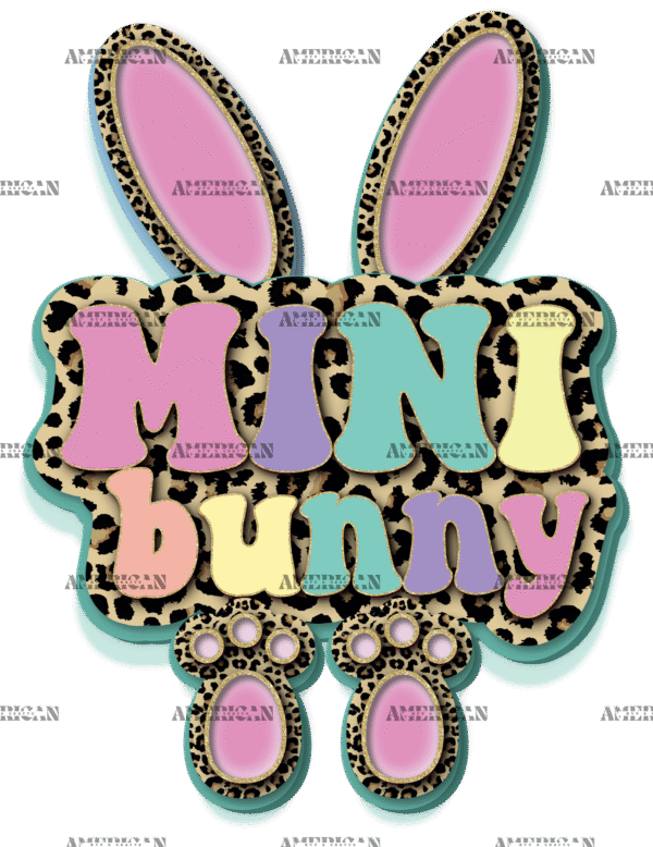 Mini Bunny Pink DTF Transfer