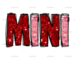 Mini Red Pink DTF Transfer