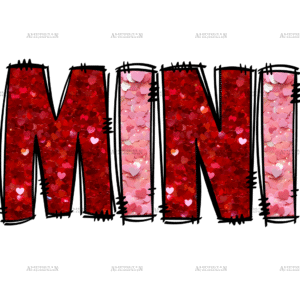 Mini Red Pink DTF Transfer