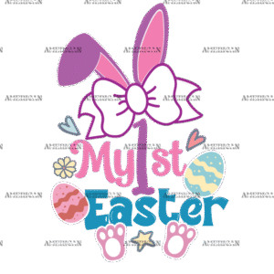 My 1st Easter Bow DTF Transfer