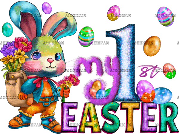 My 1st Easter Bunny DTF Transfer