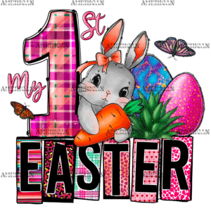 My 1st Easter Rabbit DTF Transfer