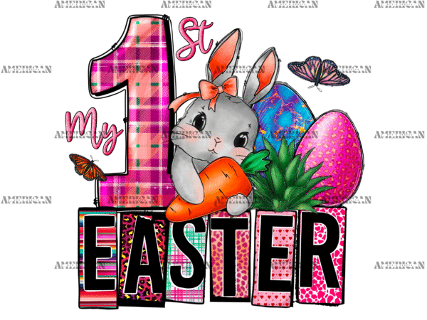 My 1st Easter Rabbit DTF Transfer