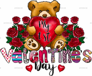 My 1st Valentines Day DTF Transfer