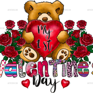 My 1st Valentines Day DTF Transfer