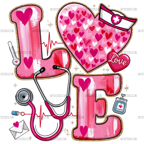 Nurse Love DTF Transfer