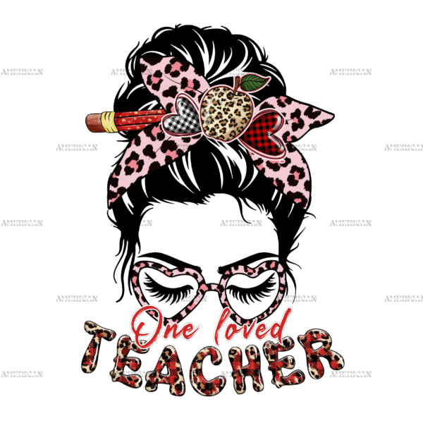 One Loved Teacher Valentine DTF Transfer