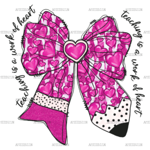 Pencil Bow DTF Transfer