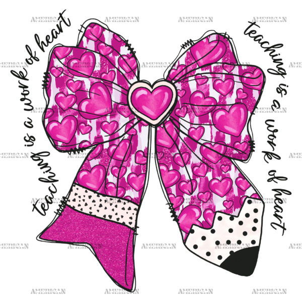 Pencil Bow DTF Transfer