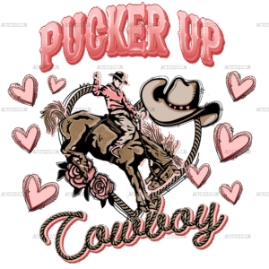 Pucker Up Cowboy DTF Transfer