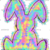 Rabbit Pink Splash DTF Transfer