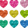 Rainbow Hearts DTF Transfer