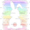 Rainbow Shade Bunny DTF Transfer