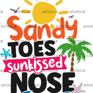 Sandy Toes Sunkissed Nose DTF Transfer
