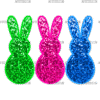 Sequins Bunnies DTF Transfer