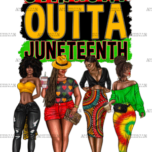 Straight Outta Juneteenth DTF Transfer