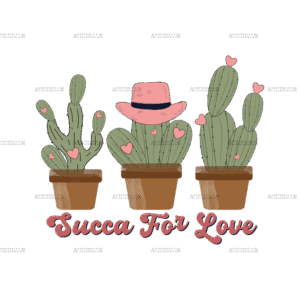 Succa For Love Cactus-1 DTF Transfer