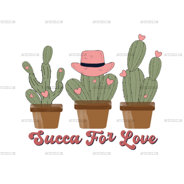 Succa For Love Cactus-1 DTF Transfer