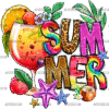 Summer Cocktail DTF Transfer