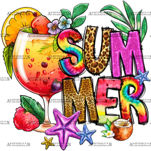 Summer Cocktail DTF Transfer