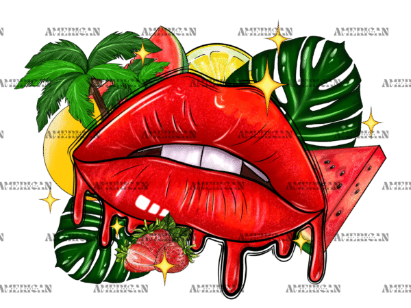 Summer Lips DTF Transfer