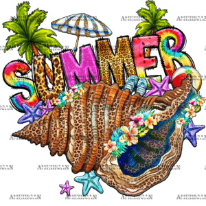 Summer Shell DTF Transfer