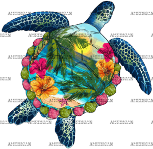 Summer Turtle DTF Transfer
