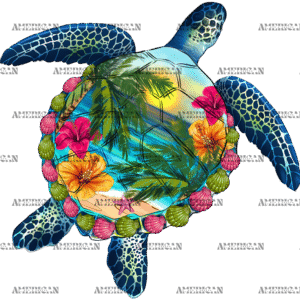 Summer Turtle DTF Transfer