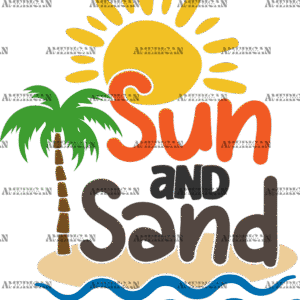 Sun And Sand DTF Transfer