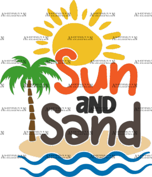 Sun And Sand DTF Transfer