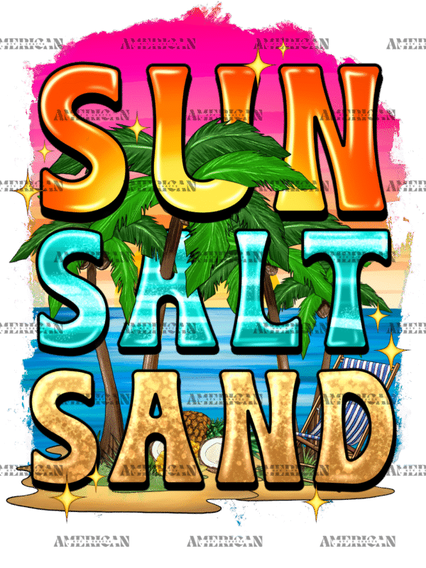Sun Salt Sand DTF Transfer