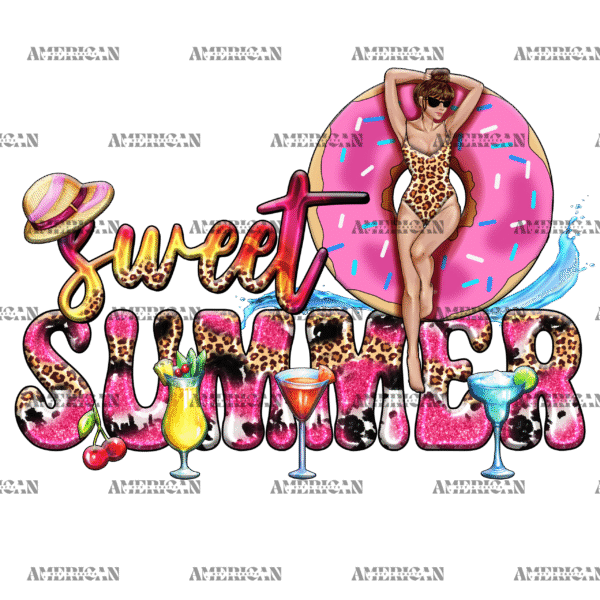 Sweet Summer Donut DTF Transfer