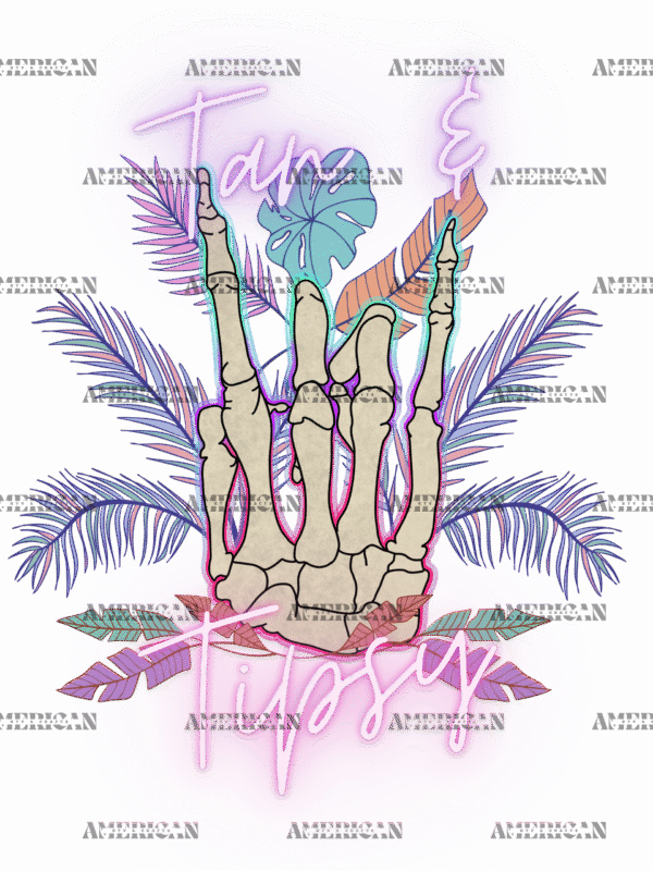 Tan And Tipsy Summer DTF Transfer