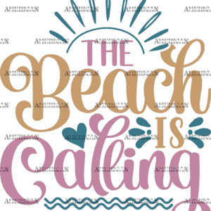 The Beach Is Calling DTF Transfer