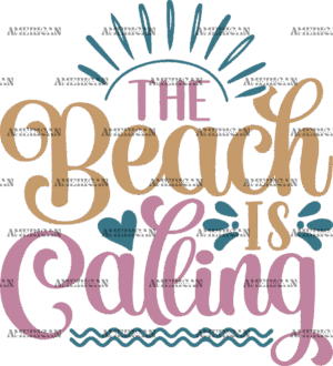 The Beach Is Calling DTF Transfer