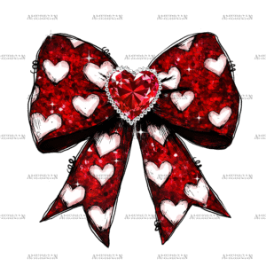 Valentine Bow-1 DTF Transfer