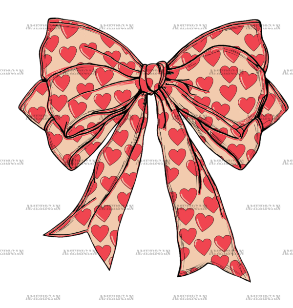Valentine Bow-11 DTF Transfer