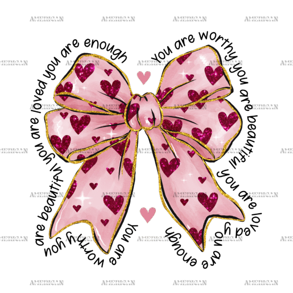 Valentine Bow-16 DTF Transfer