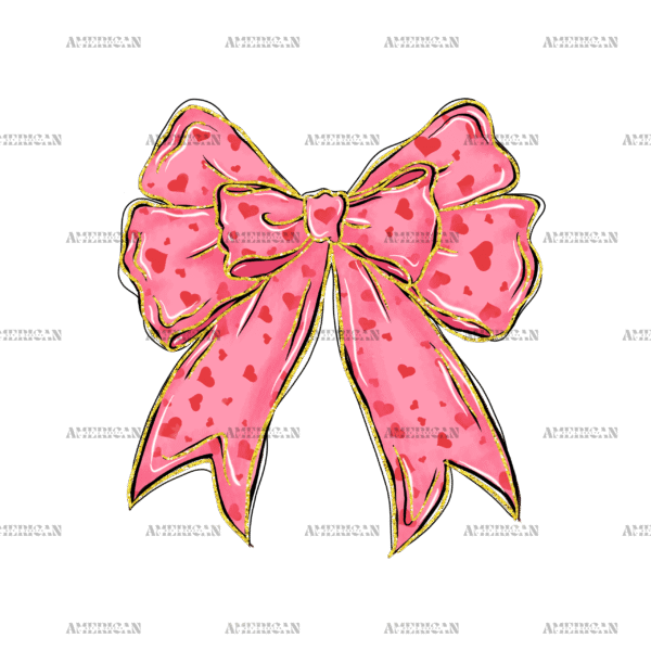 Valentine Bow-19 DTF Transfer