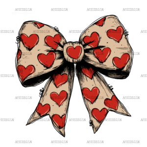 Valentine Bow-2 DTF Transfer
